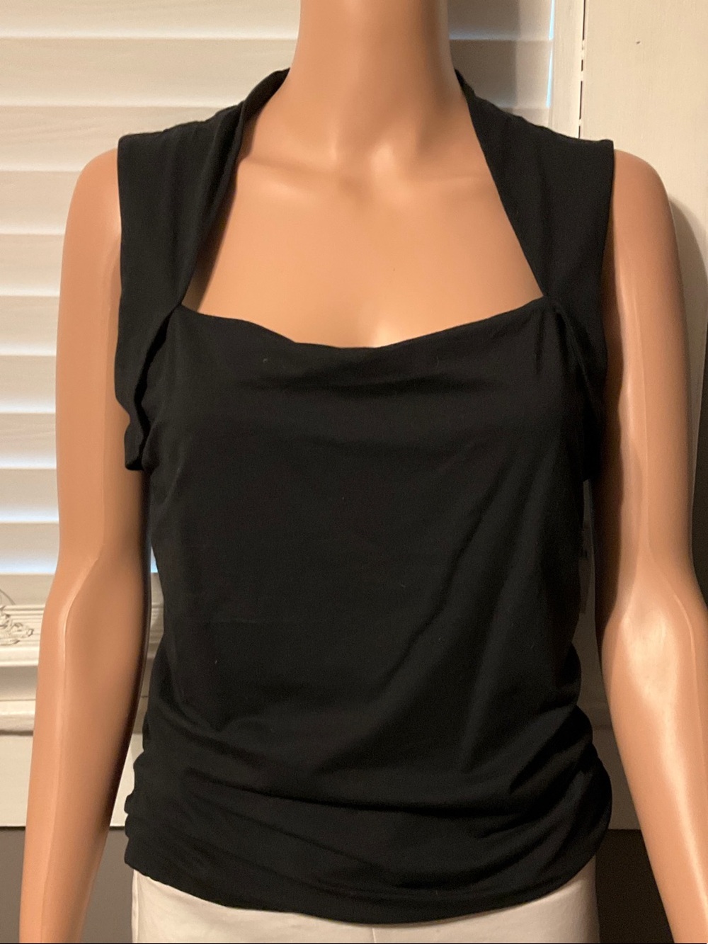 Banana Republic Black Square-Neck Sleeveless Tank